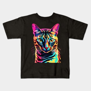 Bengal Cat Pop Art Kids T-Shirt